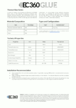 EC360® GLUE EC360® GLUE Ficha técnica del pegamento térmico