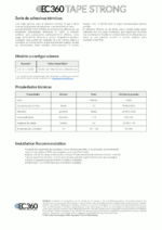 EC360® TAPE STRONG EC360® TAPE STRONG Ficha técnica del adhesivo térmico