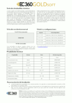 EC360 GOLD SOFT EC360 GOLD SOFT Almohadilla Térmica ficha técnica