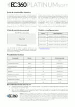 EC360 PLATINUM SOFT EC360 PLATINUM SOFT Almohadilla Térmica ficha técnica