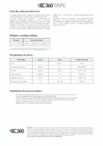 EC360® TAPE EC360® TAPE Ficha técnica del adhesivo térmico
